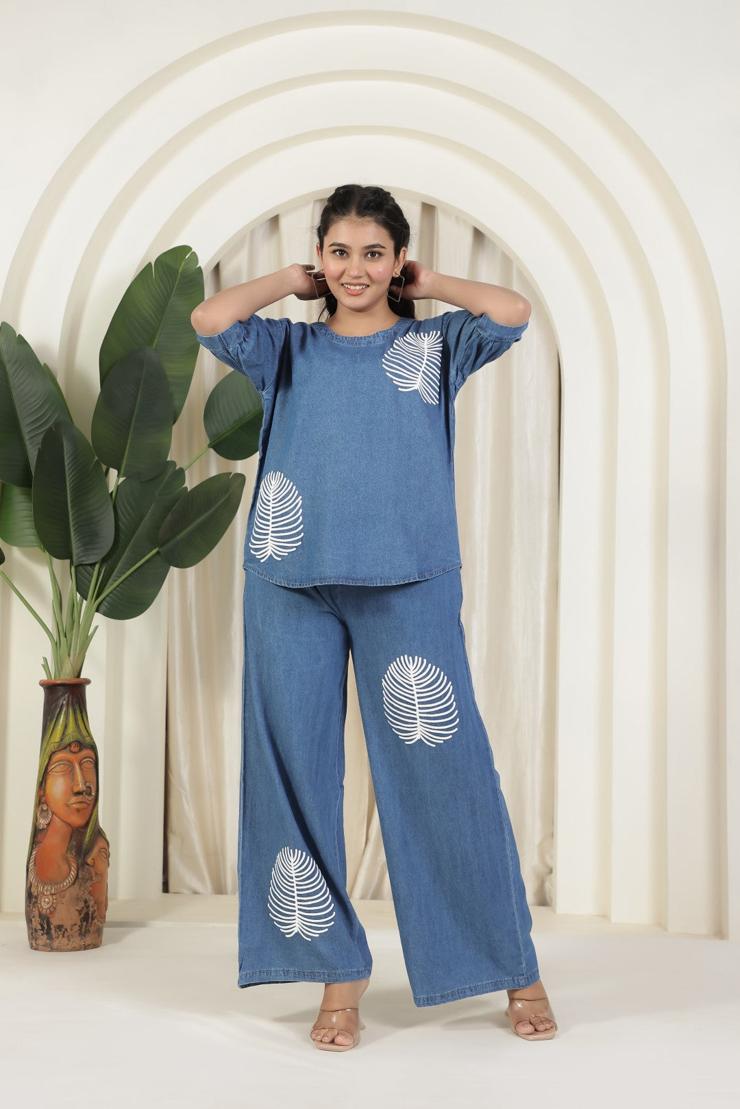 Steel Blue Denim Co-ord Set