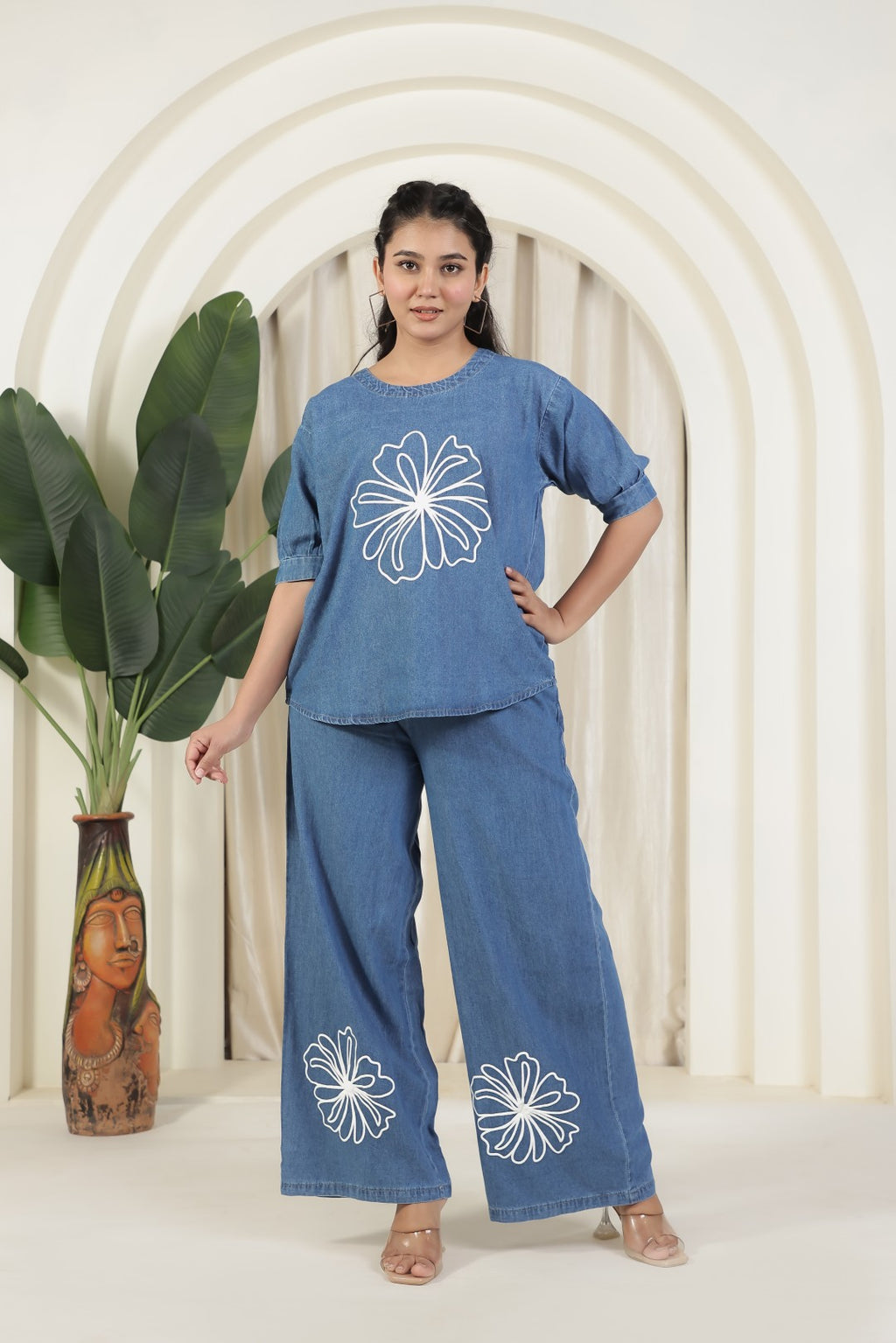 Steel Blue Denim Co-ord Set