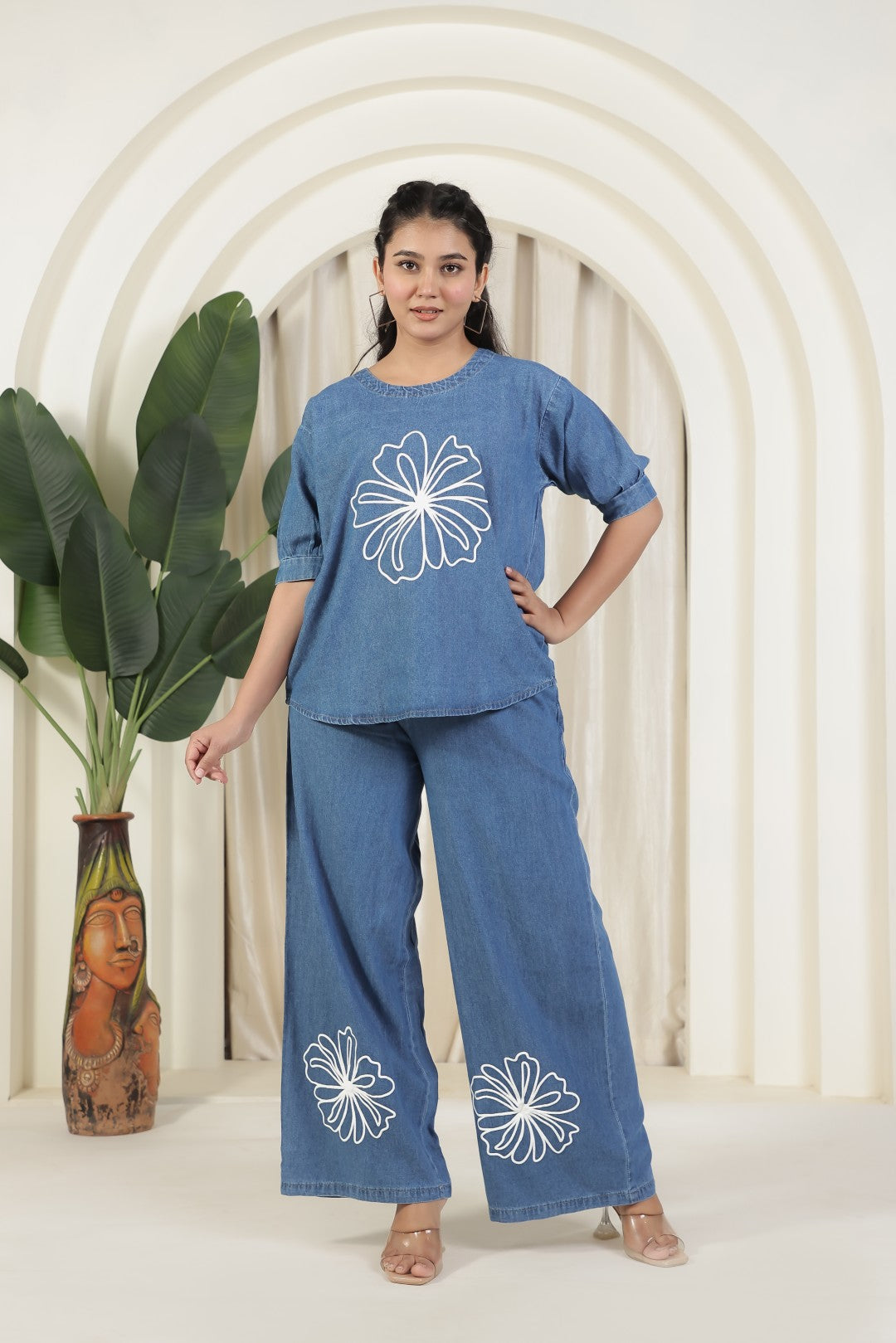 Steel Blue Denim Co-ord Set