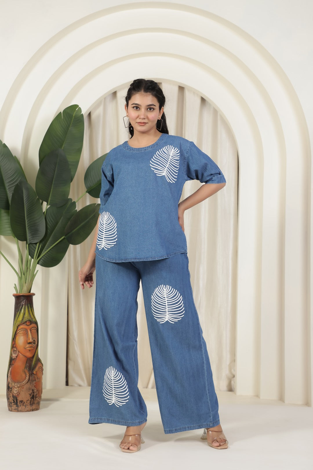 Steel Blue Denim Co-ord Set