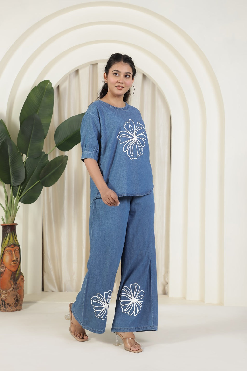 Steel Blue Denim Co-ord Set