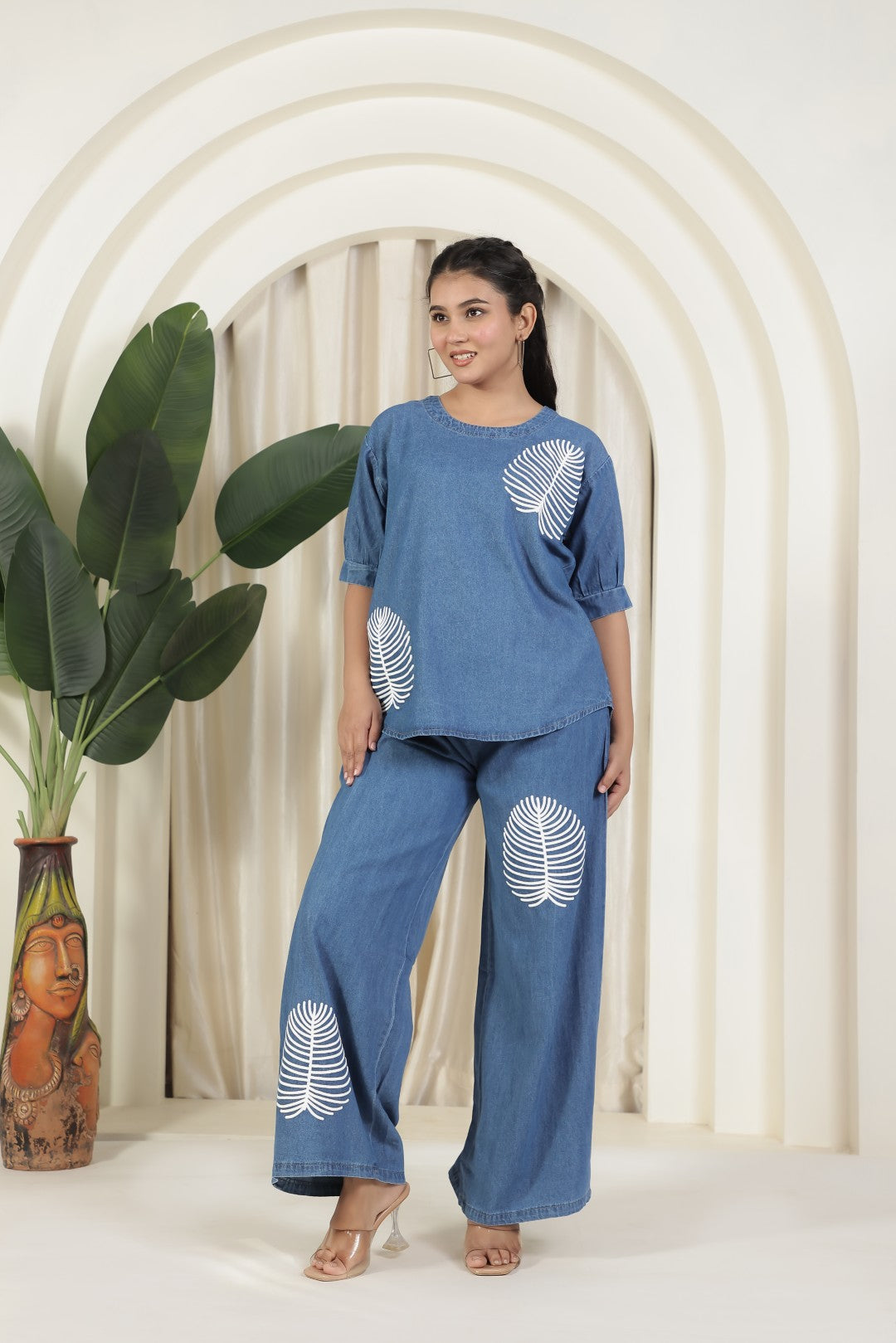 Steel Blue Denim Co-ord Set