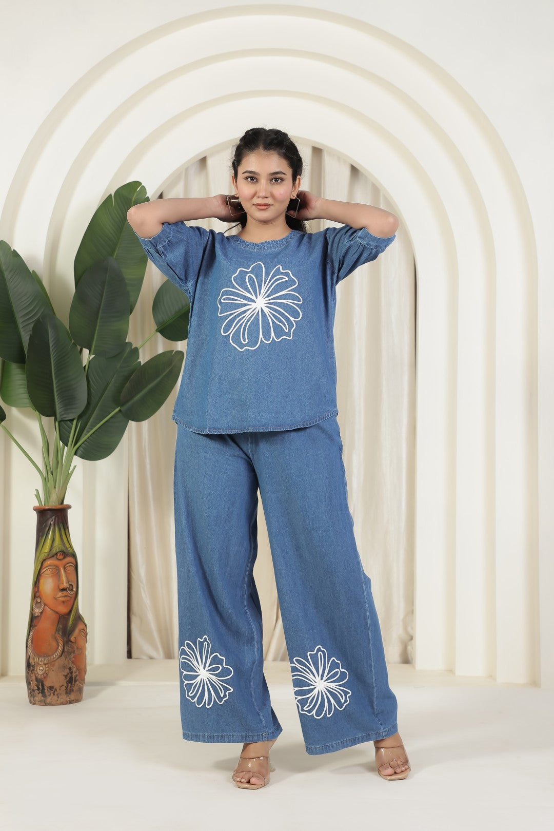 Steel Blue Denim Co-ord Set