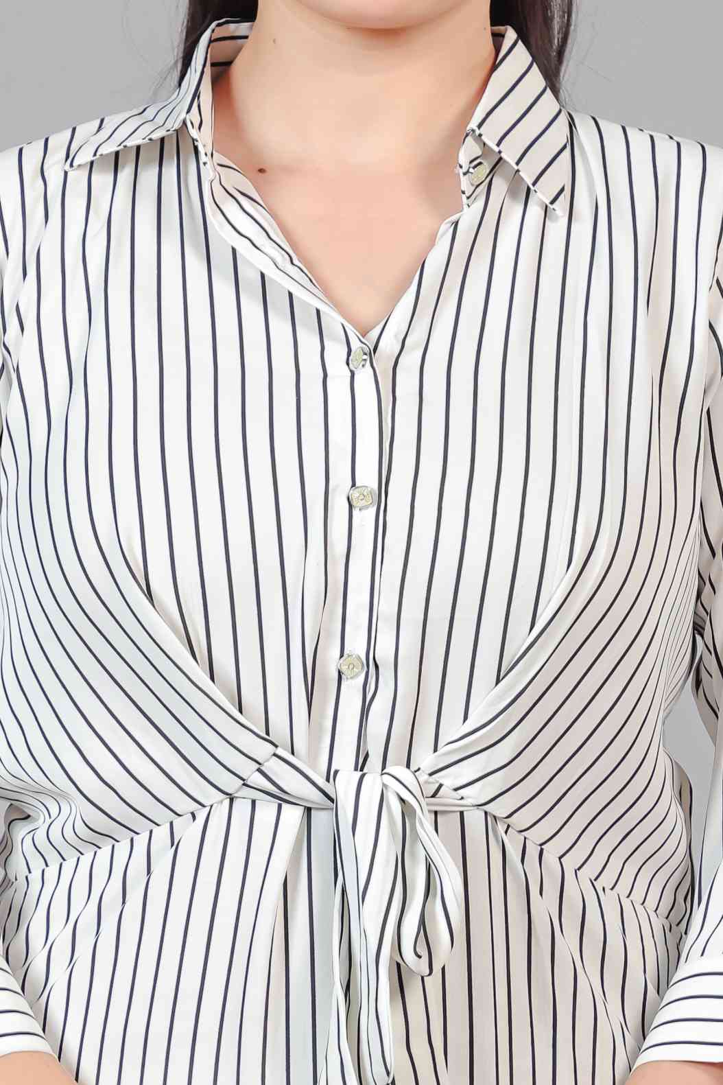 White Lycra with Black Lining Printed Maxi Dress