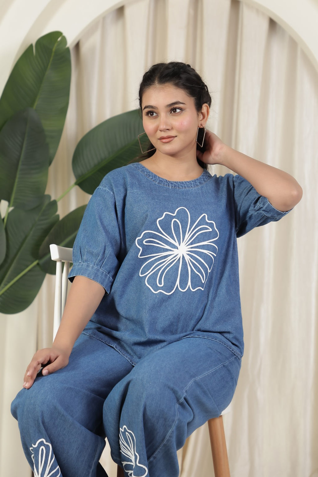 Steel Blue Denim Co-ord Set