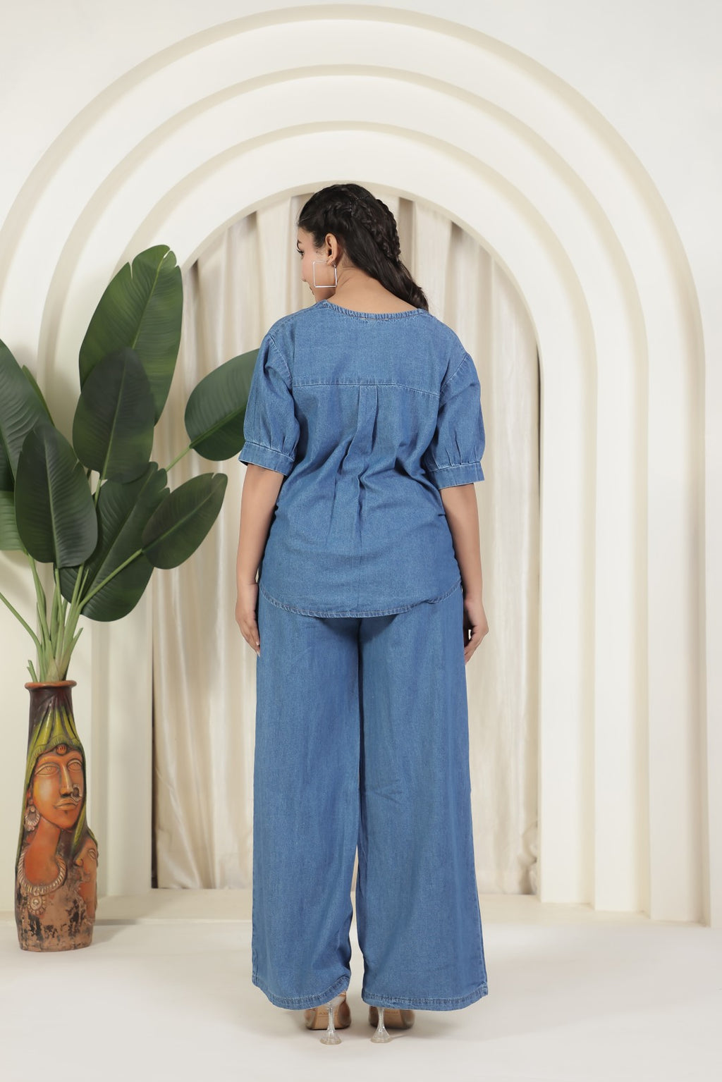 Steel Blue Denim Co-ord Set